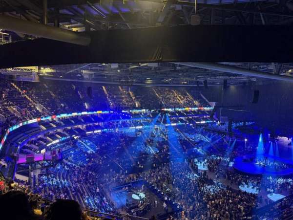 The O2, London, section: 416, row: Q, seat: 814