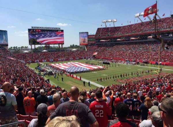 Raymond James Stadium, section: 245, row: S, seat: 4