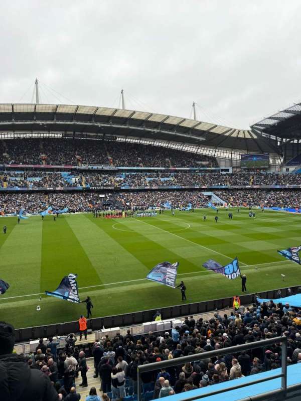 Etihad Stadium, Manchester, section: Joe's East, row: 3, seat: 162