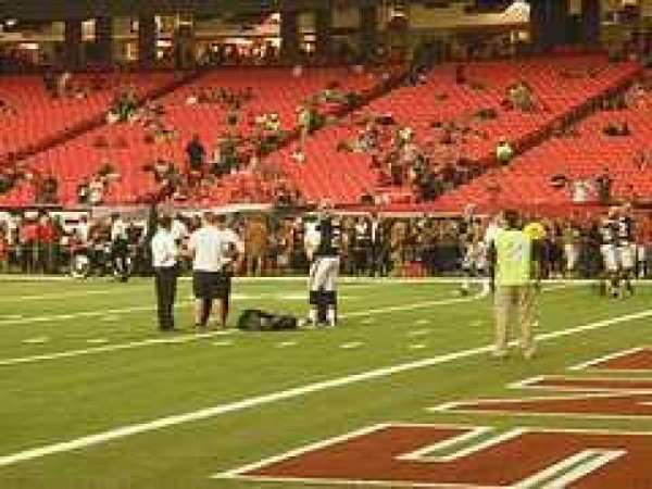 Georgia Dome, section: Field Level