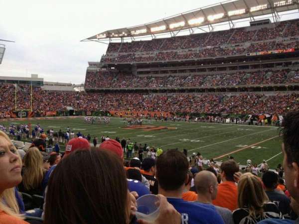 Paycor Stadium, section: 136, row: 17