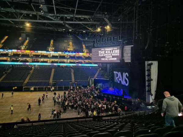 The O2, London, section: 112, row: B, seat: 41