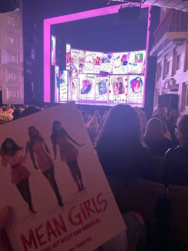 Savoy Theatre, section: Stalls, row: M, seat: 1