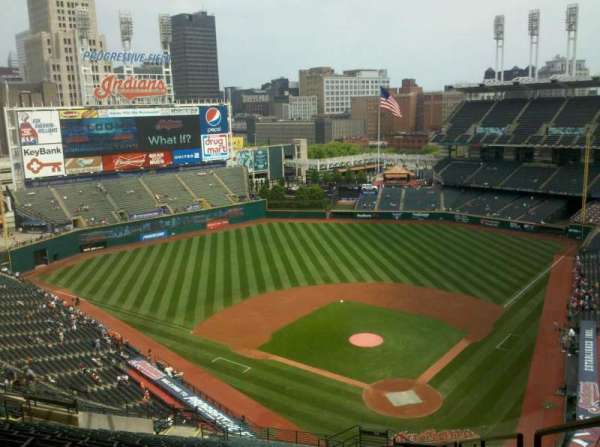 Progressive Field, section: 556, row: W, seat: 1