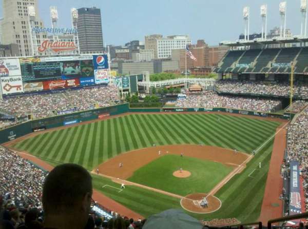 Progressive Field, section: 556, row: W, seat: 1
