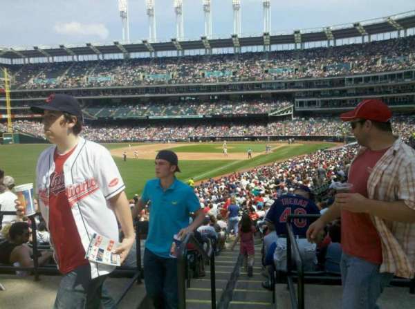 Progressive Field, section: left field