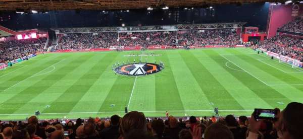 City Ground, section: K, row: 27, seat: 109