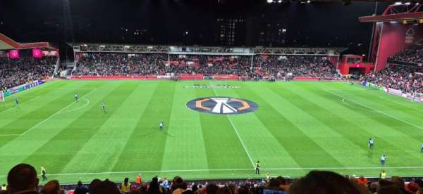 City Ground, section: L, row: 20, seat: 142