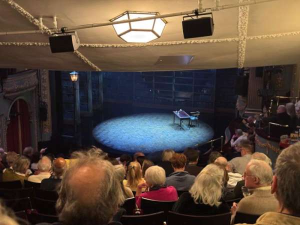 Aldwych Theatre, section: Dress Circle, row: M, seat: 1