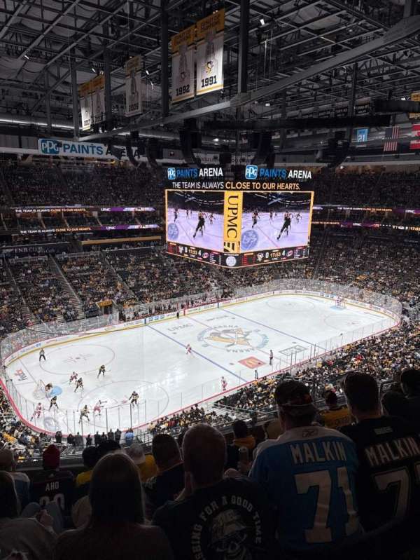 PPG Paints Arena, section: 223, row: G, seat: 9