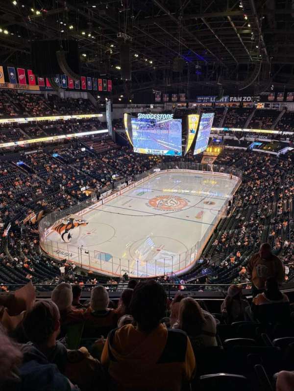 Bridgestone Arena, section: 303, row: F, seat: 4