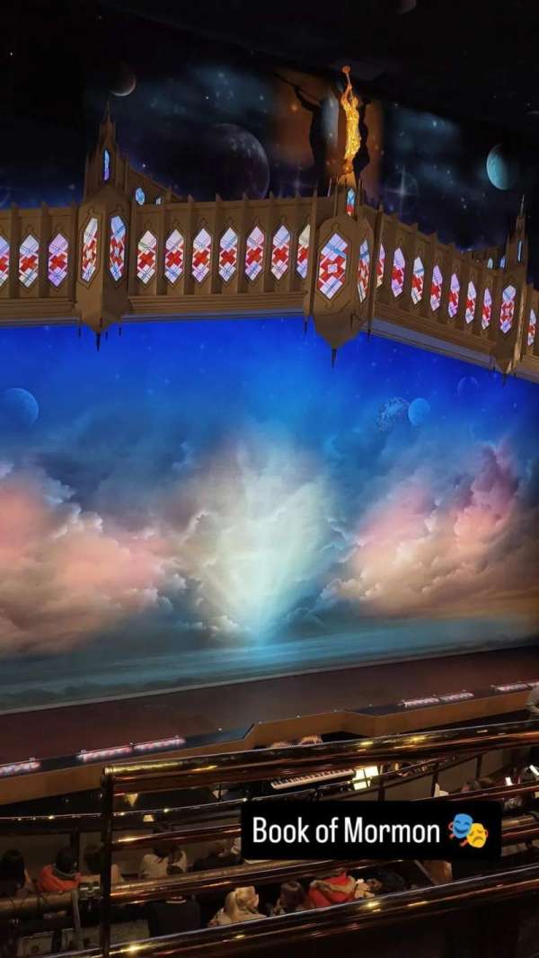 Prince of Wales Theatre, section: Circle, row: B, seat: 32