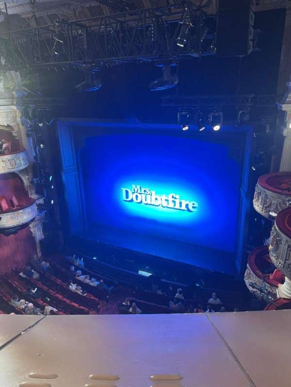 Shaftesbury Theatre, section: Grand Circle, row: A, seat: 7
