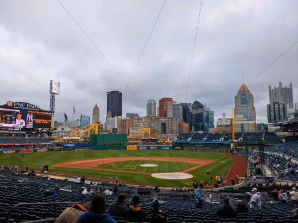 PNC Park, section: 117, row: AA, seat: 5