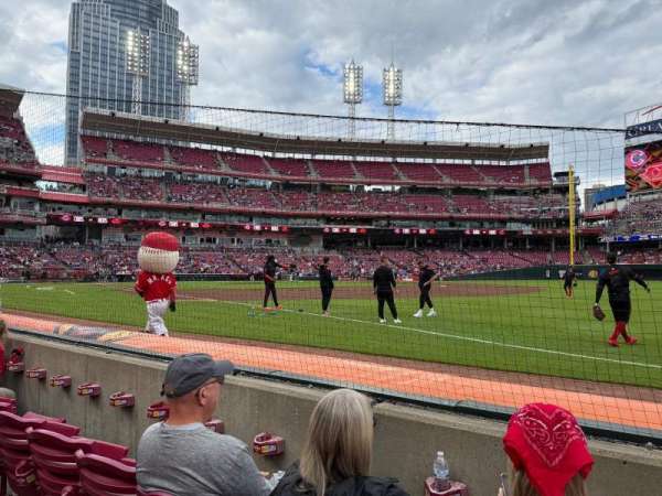 Great American Ball Park, section: 134, row: C, seat: 1