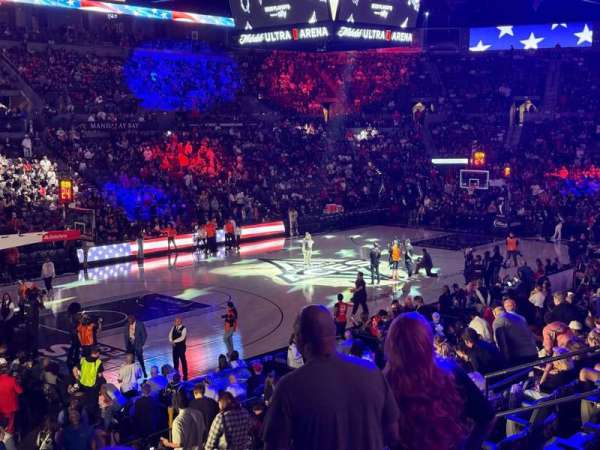 Michelob Ultra Arena, section: 104, row: R, seat: 1