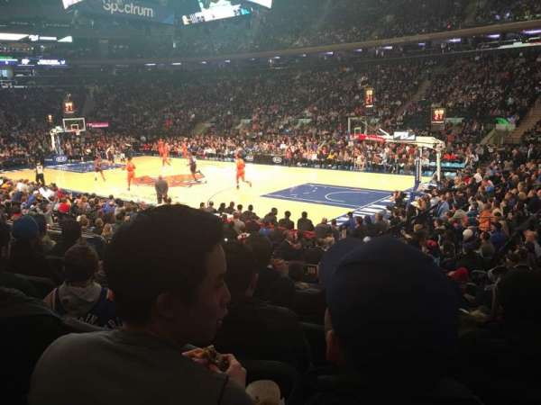 Madison Square Garden, section: 109, row: 9, seat: 13