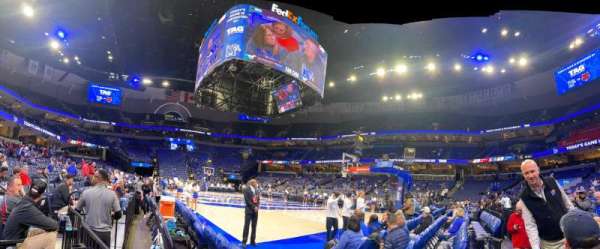 FedEx Forum, section: 107A, row: C, seat: 1