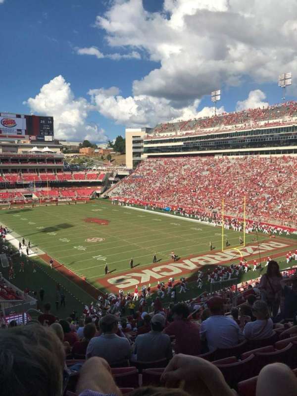 Razorback Stadium, section: S235, row: 4