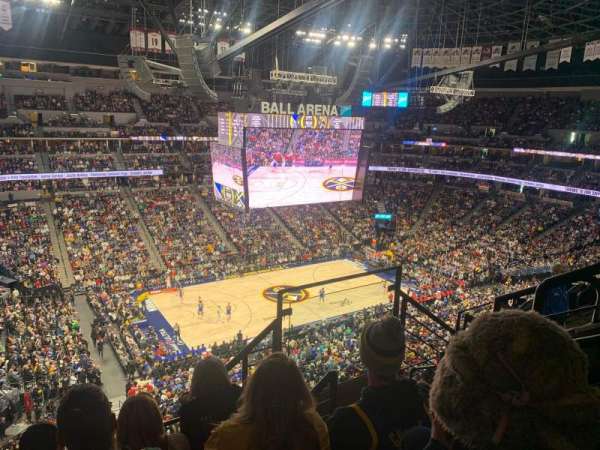 Ball Arena, section: 308, row: 7, seat: 4