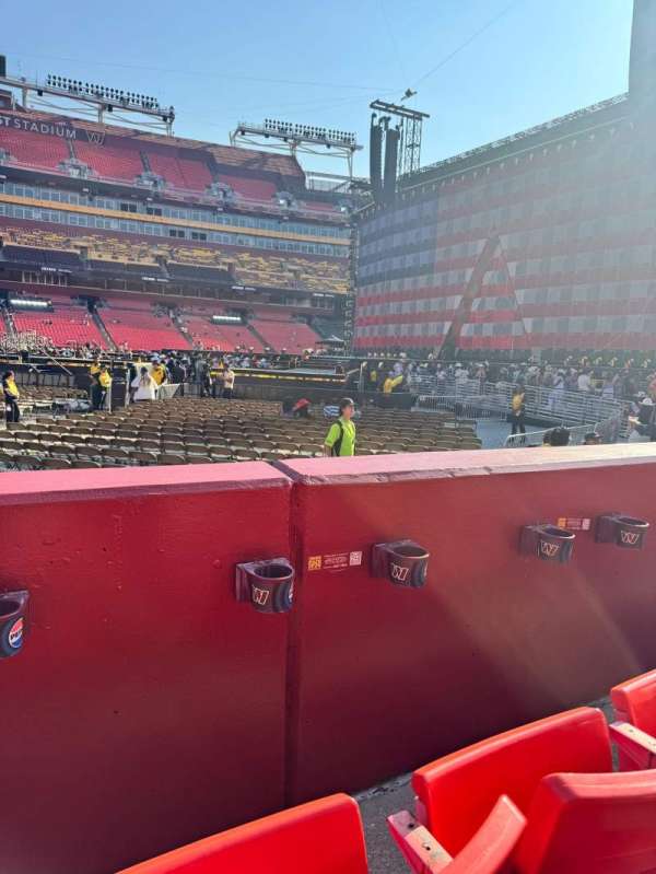 Northwest Stadium, section: 122, row: 2, seat: 12