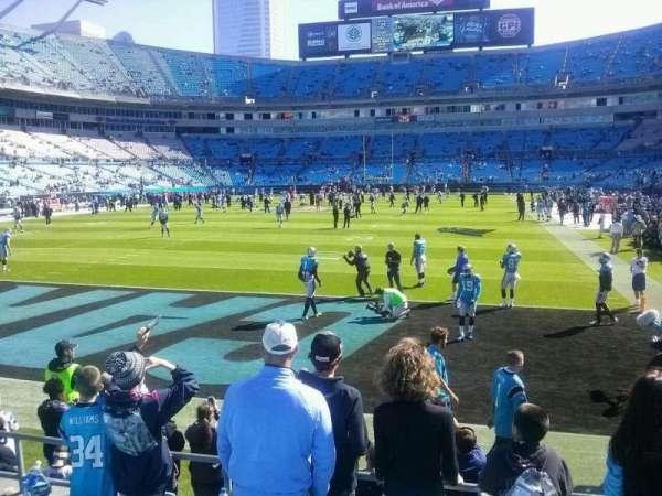 Bank of America Stadium, section: 139, row: 17, seat: 21