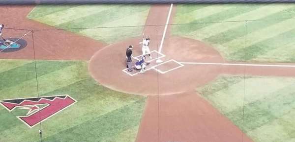 Chase Field, section: 312, row: 1, seat: 1