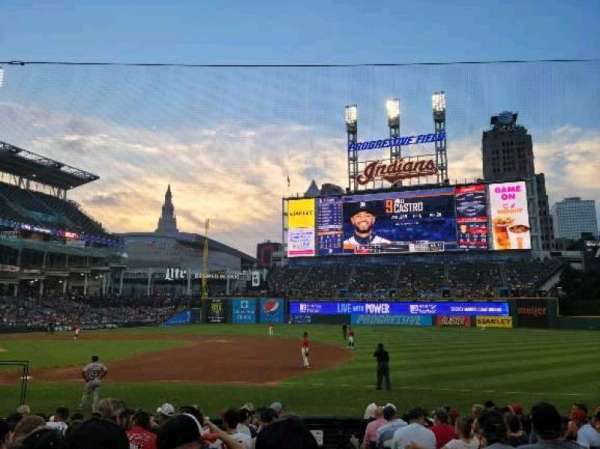 Progressive Field, section: 138, row: N, seat: 1