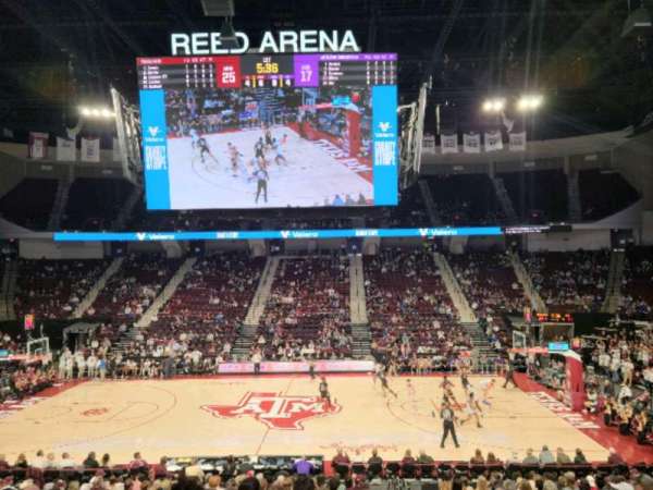 Reed Arena, section: 105, row: M, seat: 1