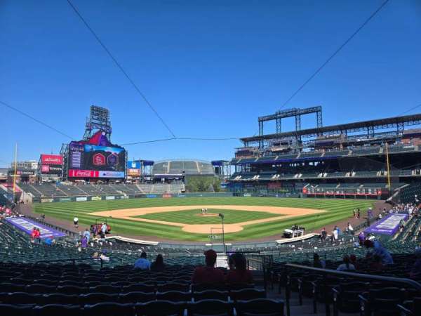 Coors Field, section: 131, row: 27, seat: 2