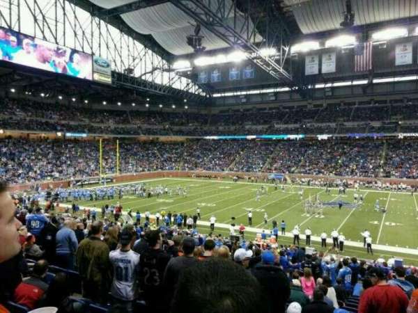 Ford Field, section: 107, row: 30, seat: 10