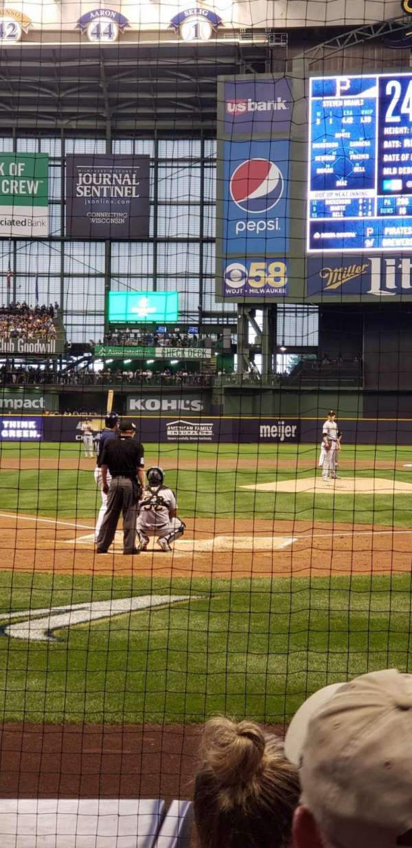 American Family Field, section: 117, row: 4, seat: 11