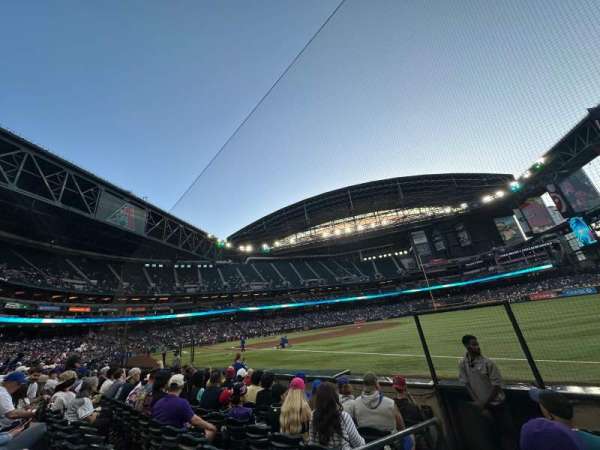 Chase Field, section: 111, row: 6, seat: 19