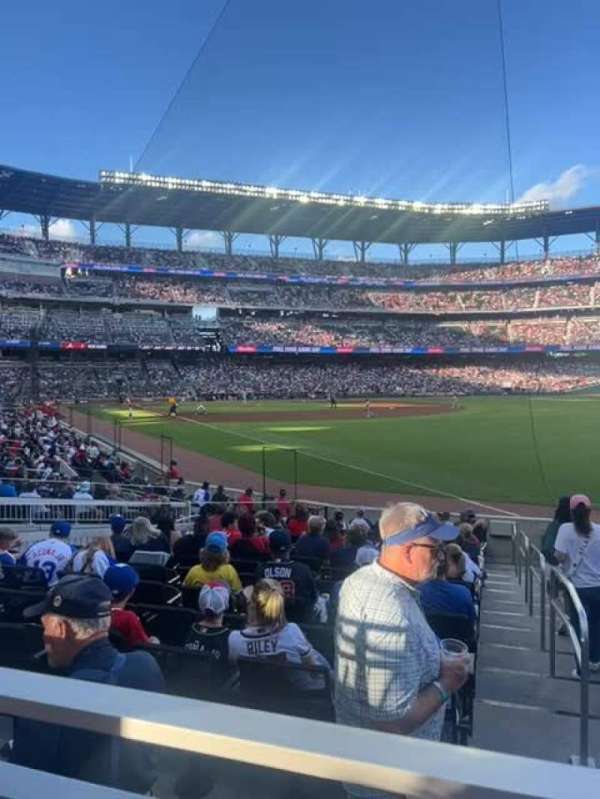 Truist Park, section: 111, row: 1, seat: 5