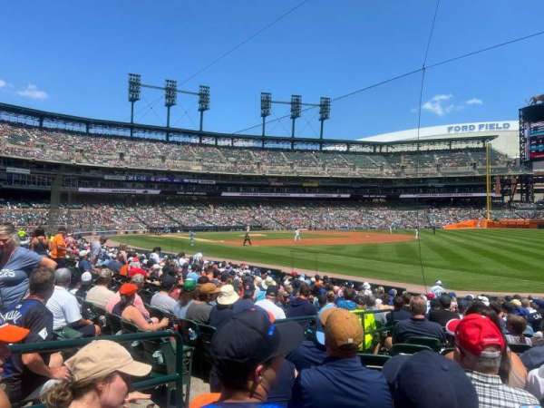 Comerica Park, section: 114, row: 19, seat: 16