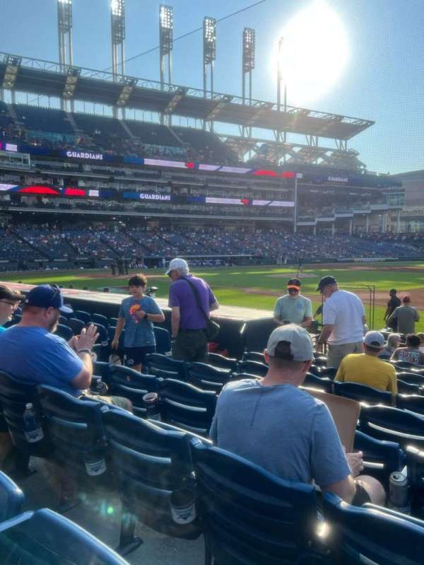 Progressive Field, section: 138, row: M, seat: 6
