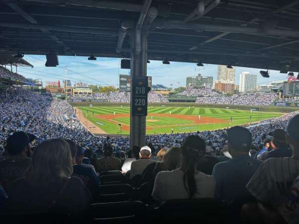 Wrigley Field, section: 218, row: 15, seat: 24