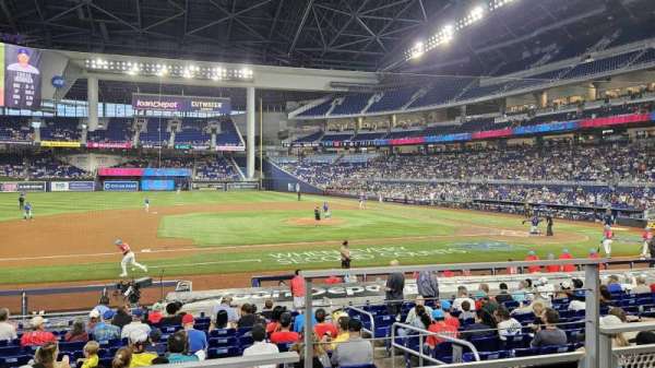 LoanDepot Park, section: 21, row: 2, seat: 1
