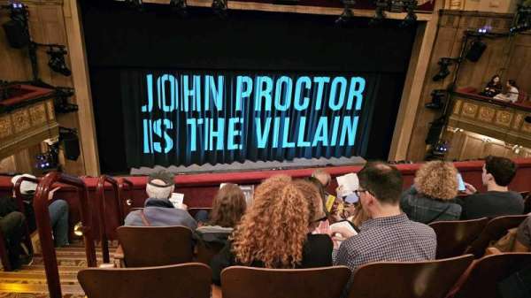 Booth Theatre, section: Mezzanine L, row: E, seat: 101