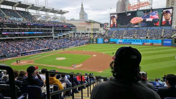 Progressive Field, section: 336, row: Q, seat: 10
