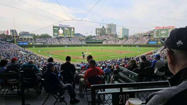 Wrigley Field, section: 218, row: 2, seat: 1