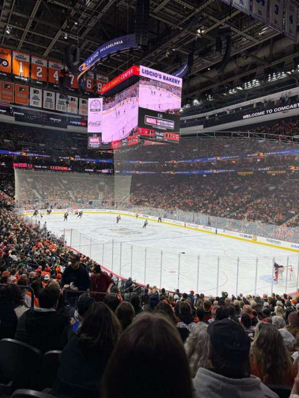 Xfinity Mobile Arena, section: 105, row: 20, seat: 2
