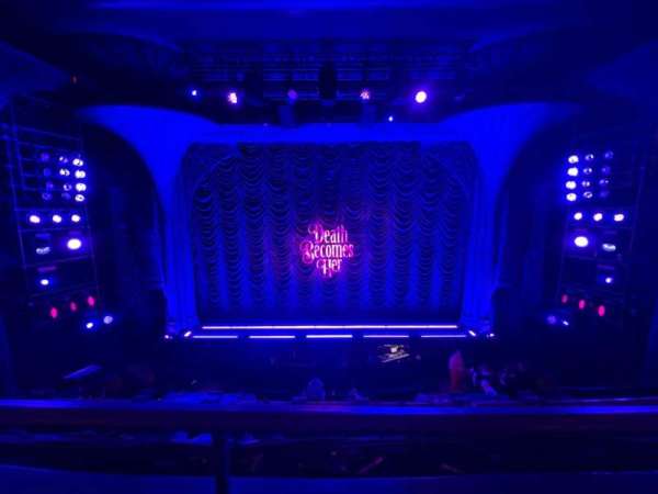 Lunt-Fontanne Theatre, section: Front Mezzanine C, row: A, seat: 108