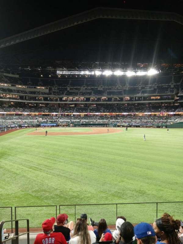 Globe Life Field, section: 130, row: 7, seat: 3