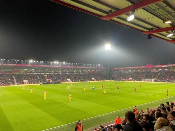 Vitality Stadium, section: 23, row: K, seat: 204