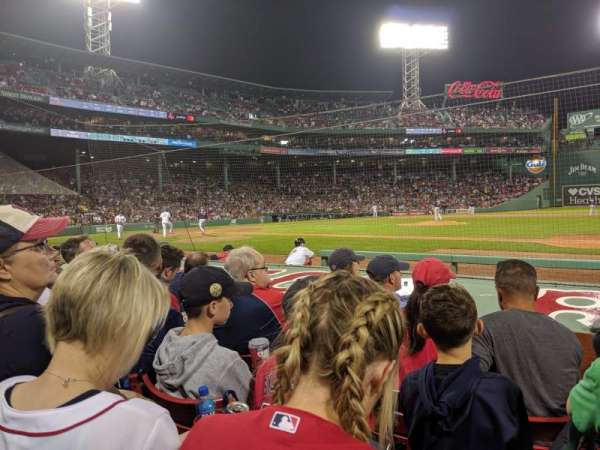 Fenway Park, section: Field Box 24, row: G, seat: 4