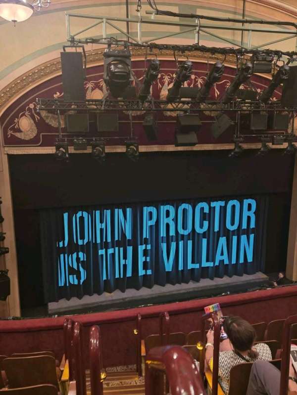Booth Theatre, section: Mezzanine L, row: F, seat: 1