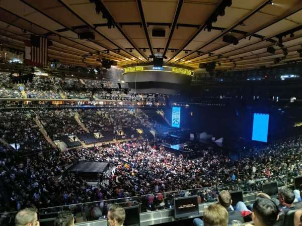 Madison Square Garden, section: 208, row: 5, seat: 8
