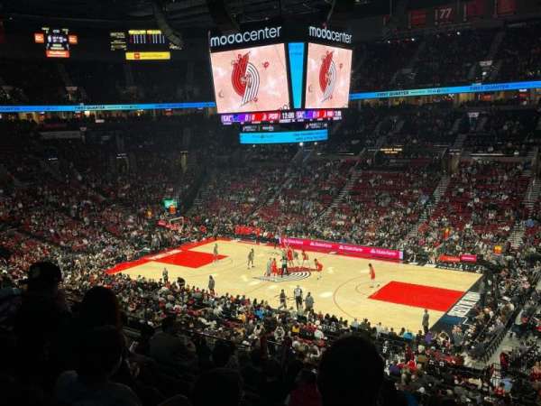 Moda Center, section: 214, row: N, seat: 3
