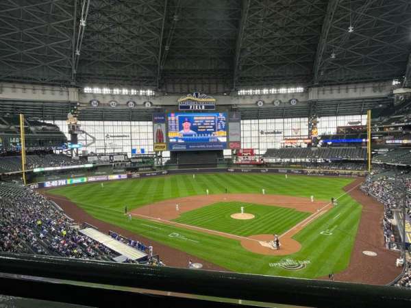 American Family Field, section: 332, row: 1, seat: 7